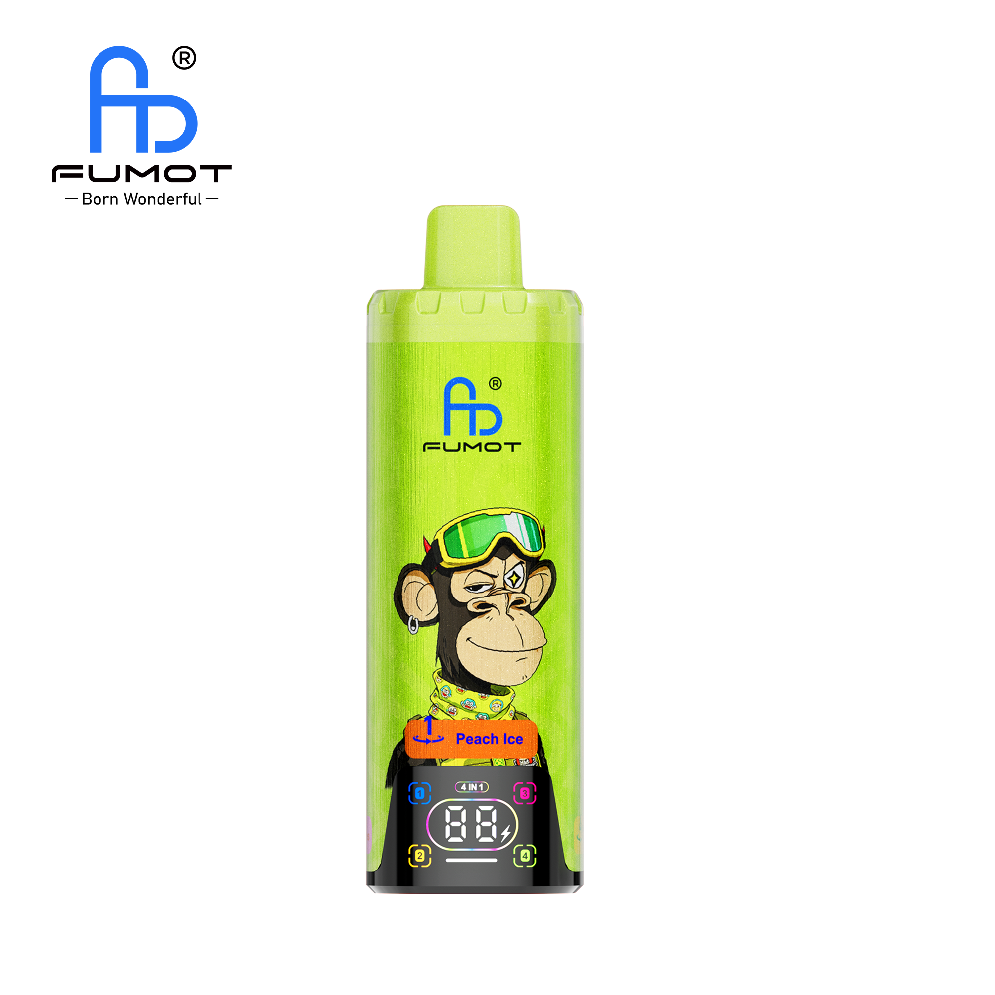 FUMOT 80K 4in1-Peach Ice&Mixed Berries&Lemon Peach Passionfruit&Black Ice Dragonfruit Strawberry - Vaba Vaba