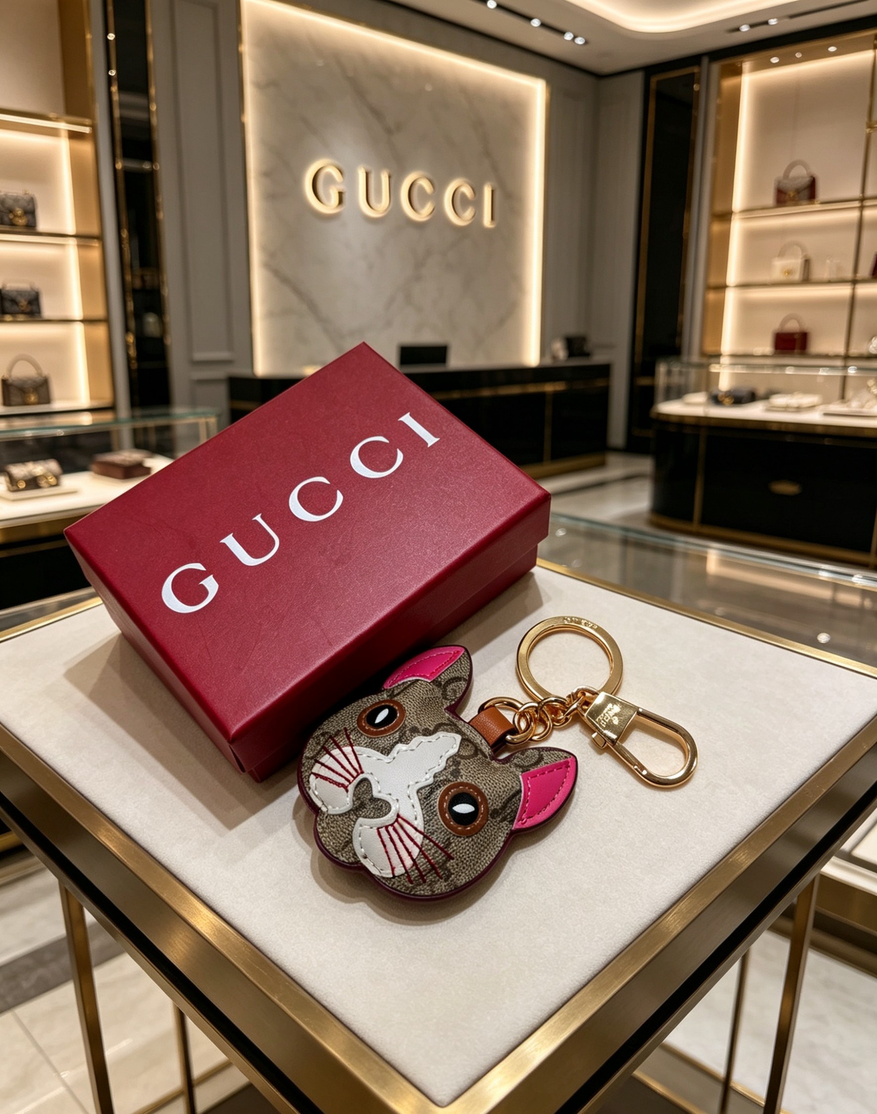 Gucci Bag Charm and Key chain