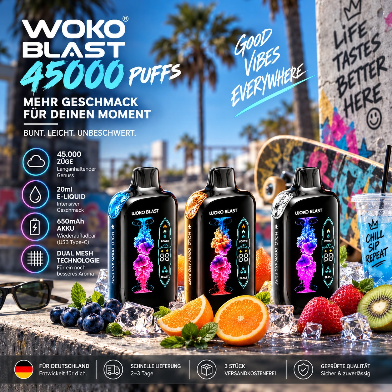 WAKA Blast 45K Disposable Vape
