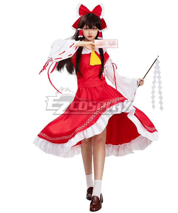 Touhou Project Hakurei Reimu Cosplay Costume
