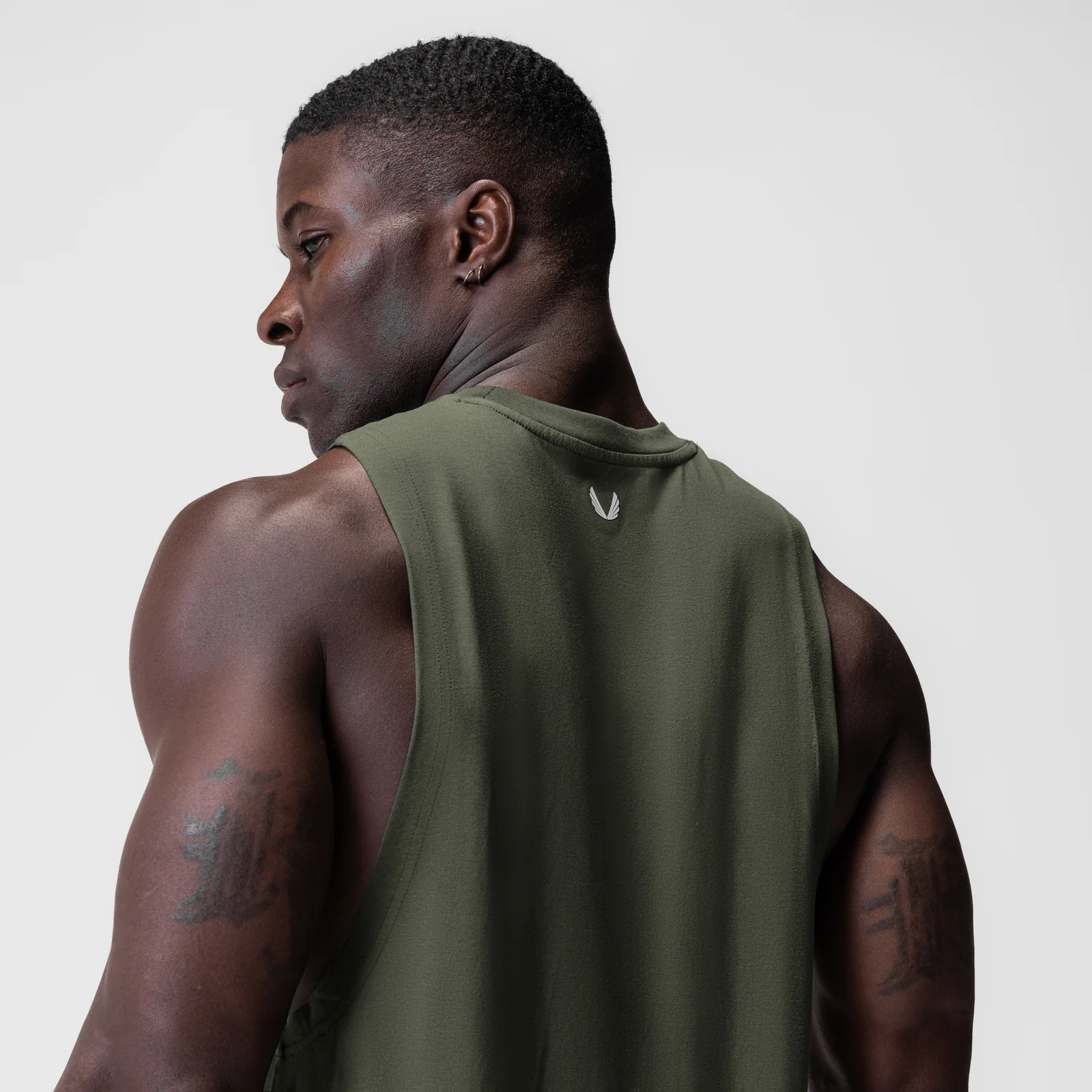 0926. Supima Muscle Tank - Olive