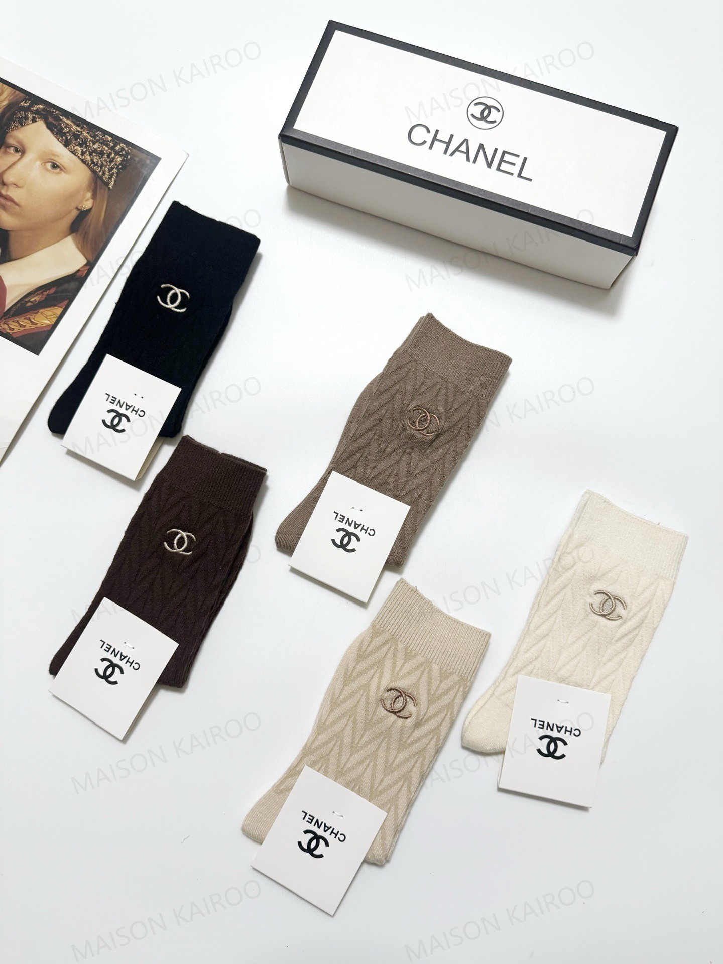 Chanel Socks 5-Pack - KAIROO