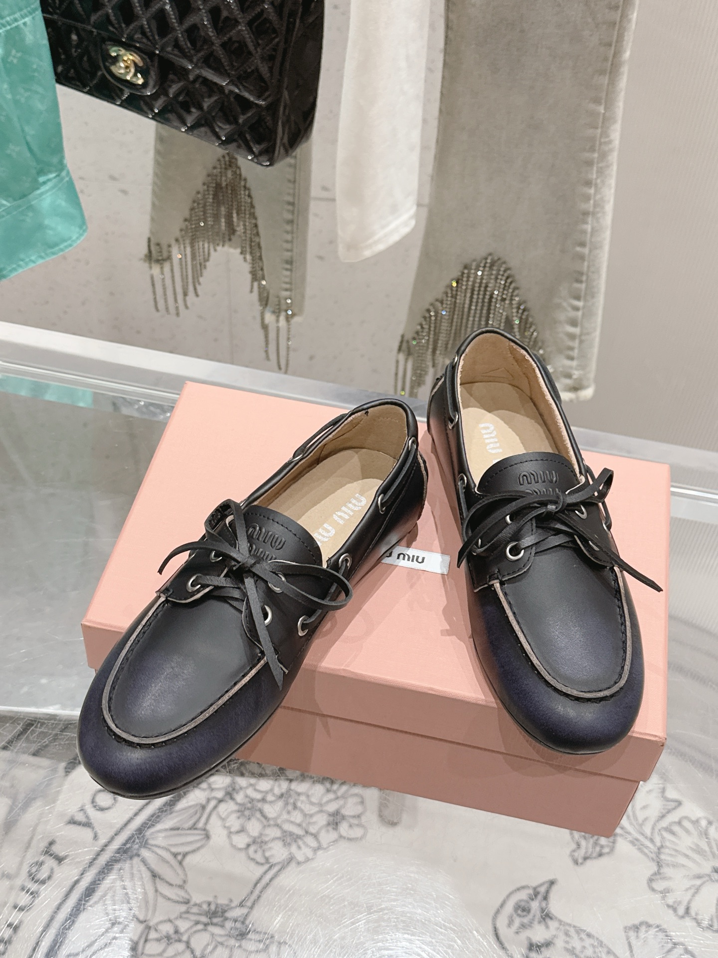 Miu Miu Leather Loafers