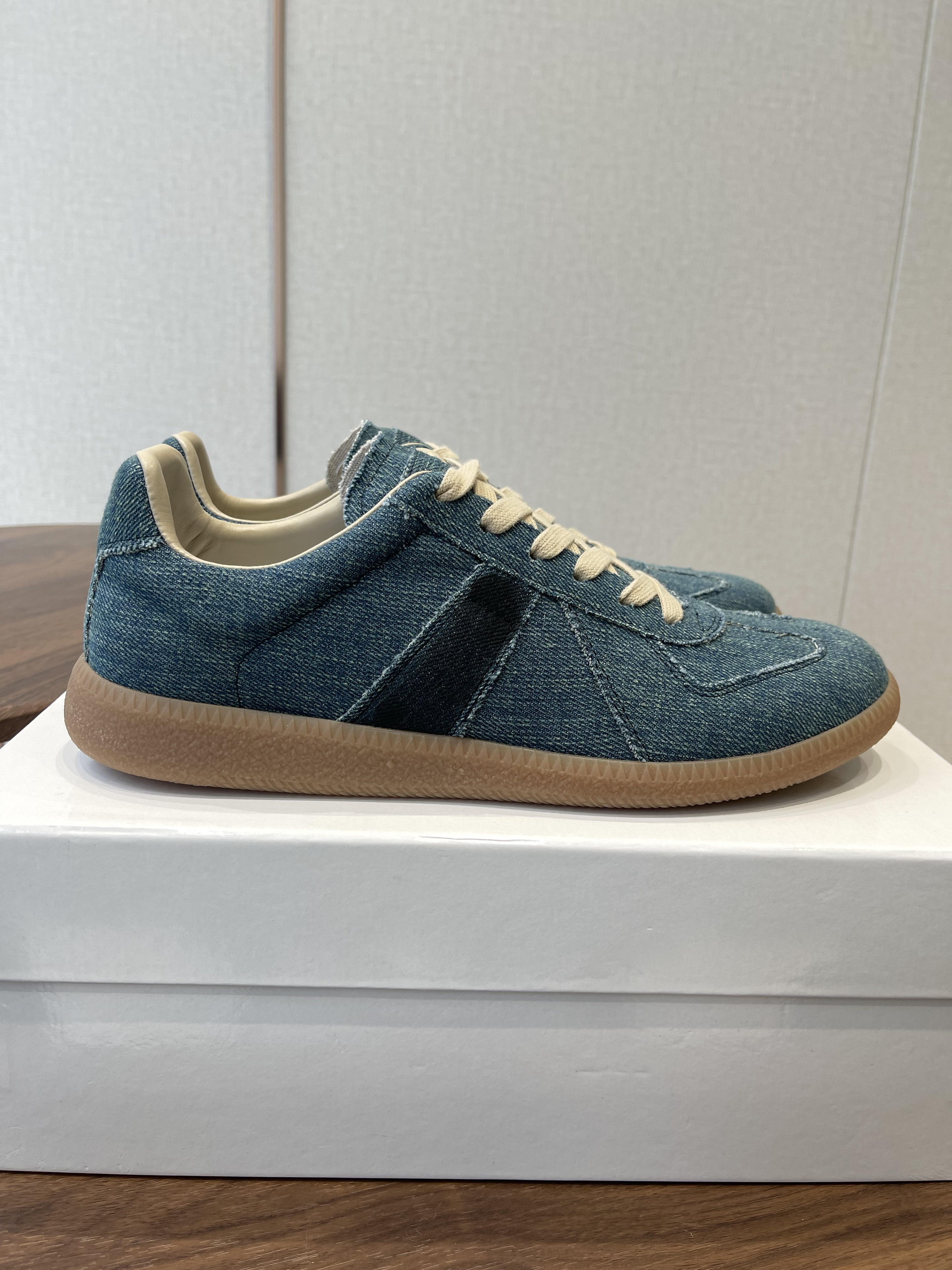 Maison Margiela Denim Sun-Faded Sneaker