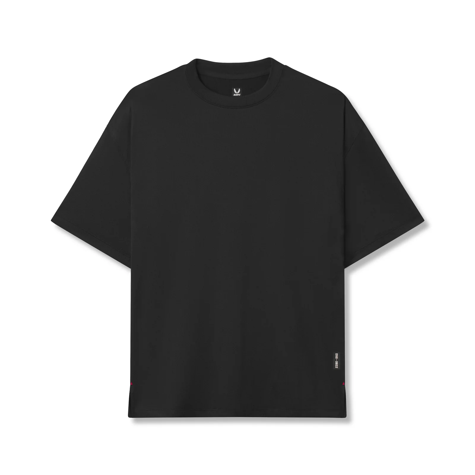0822. AeroSilver Oversized Tee - Black
