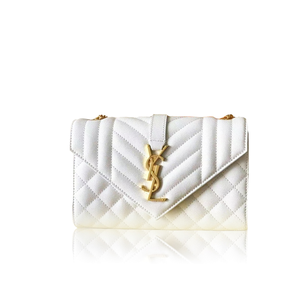 Saint Laurent YSL Envelope leather bag