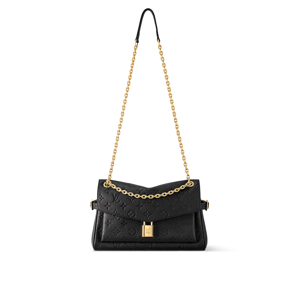 Louis Vuitton LV Anytime Flap Next Shoulder Bag Black Leather