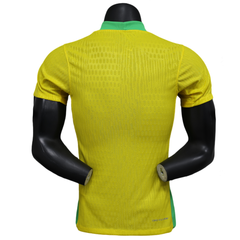 Brazil Home Shirt Soccer Jersey Player Version 2025