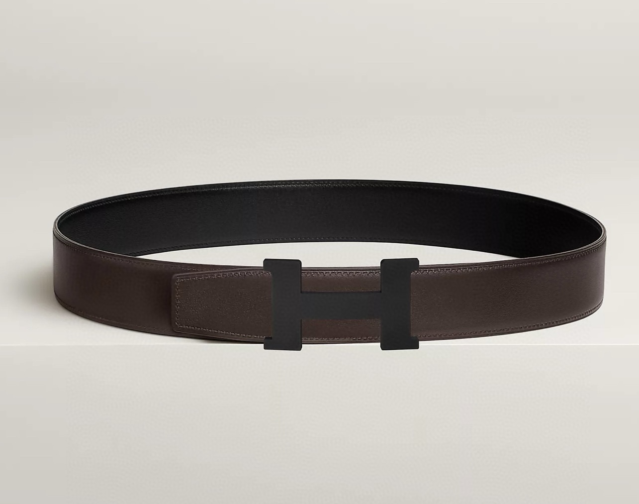Hermes Constance H Reversible Leather Belt 3.8cm