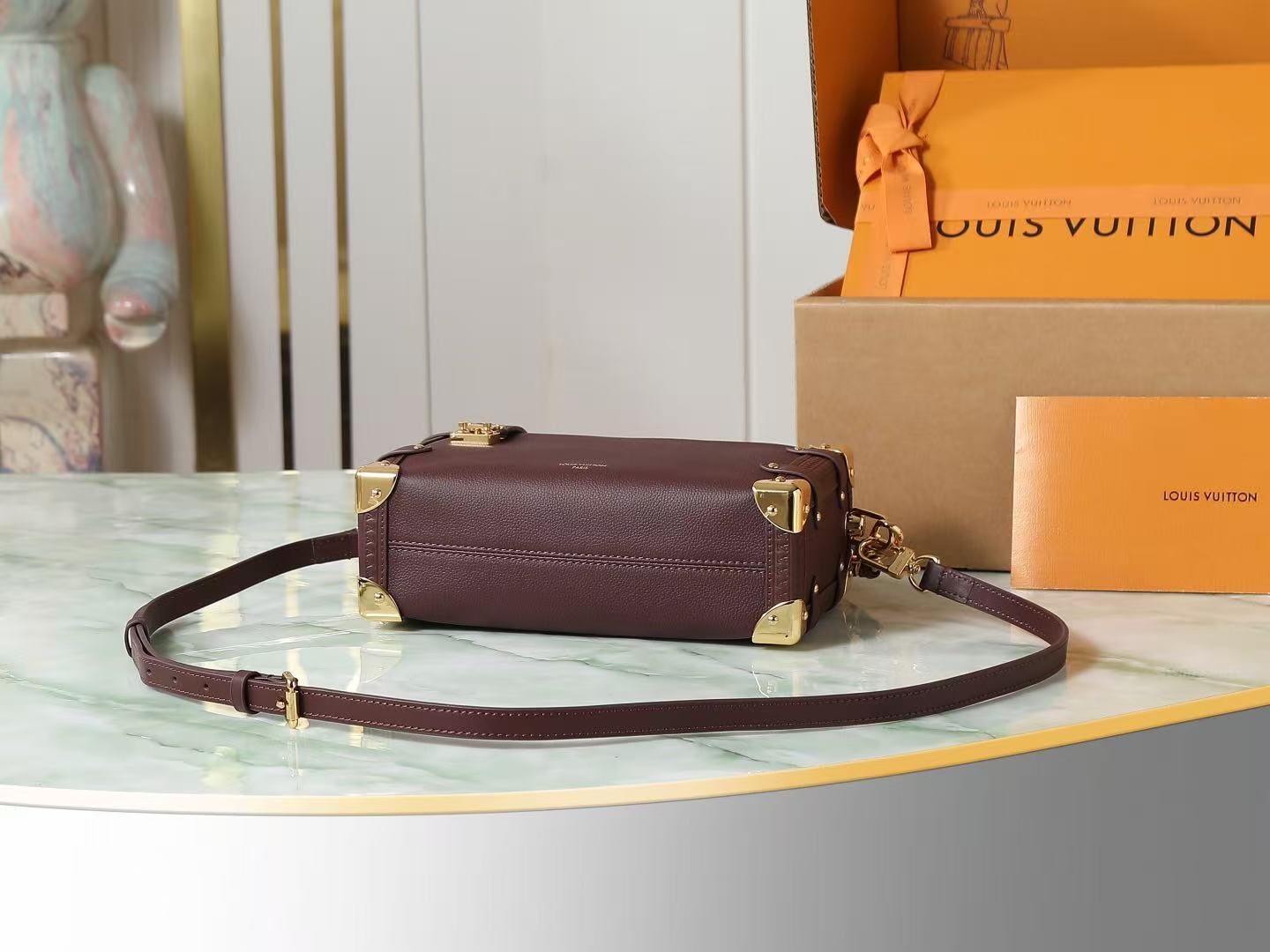 Louis Vuitton Burgundy Box Bag Handbag