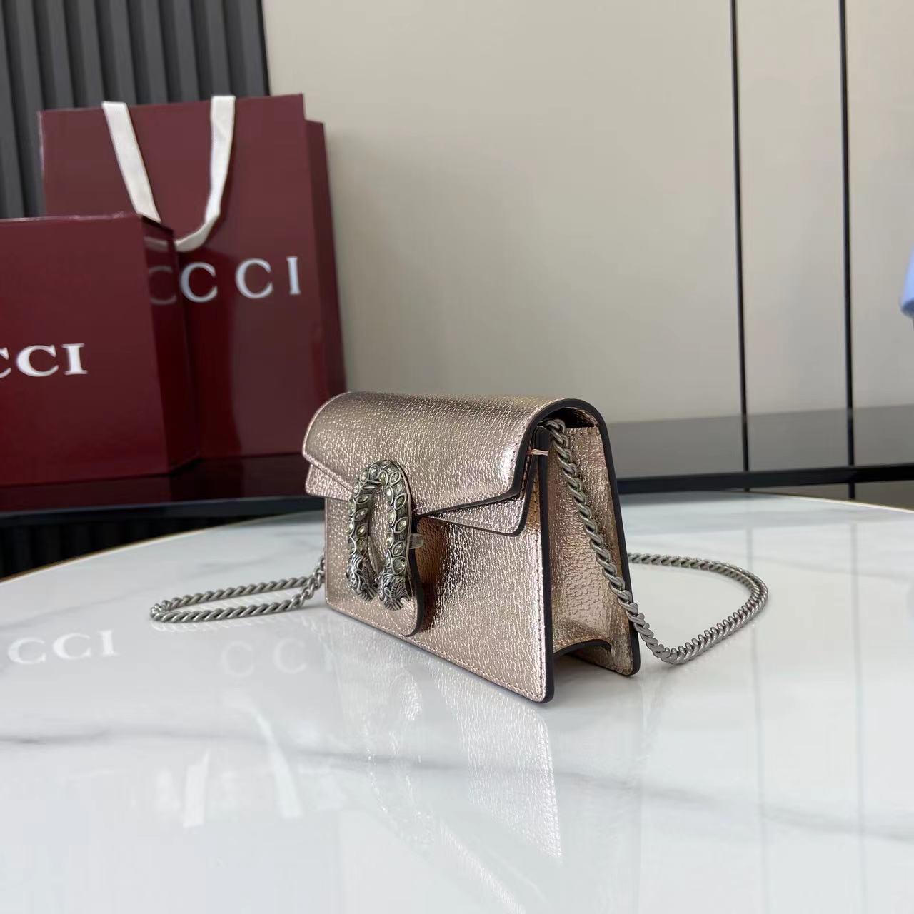 GUCCI rose gold crossbody bag
