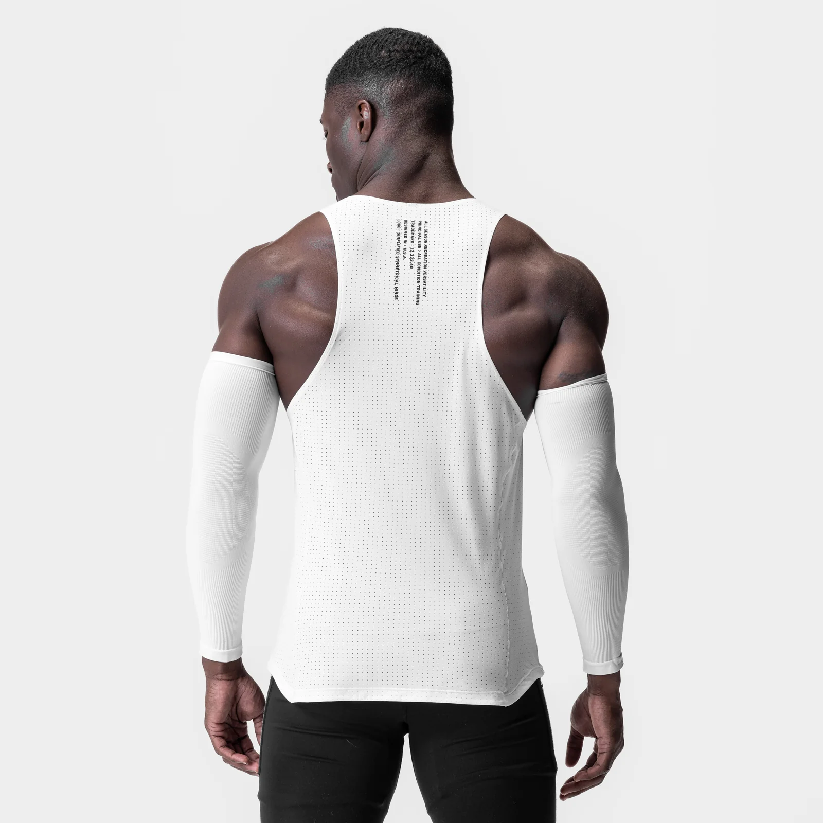 0949. Laser-Vent Singlet Tank - White