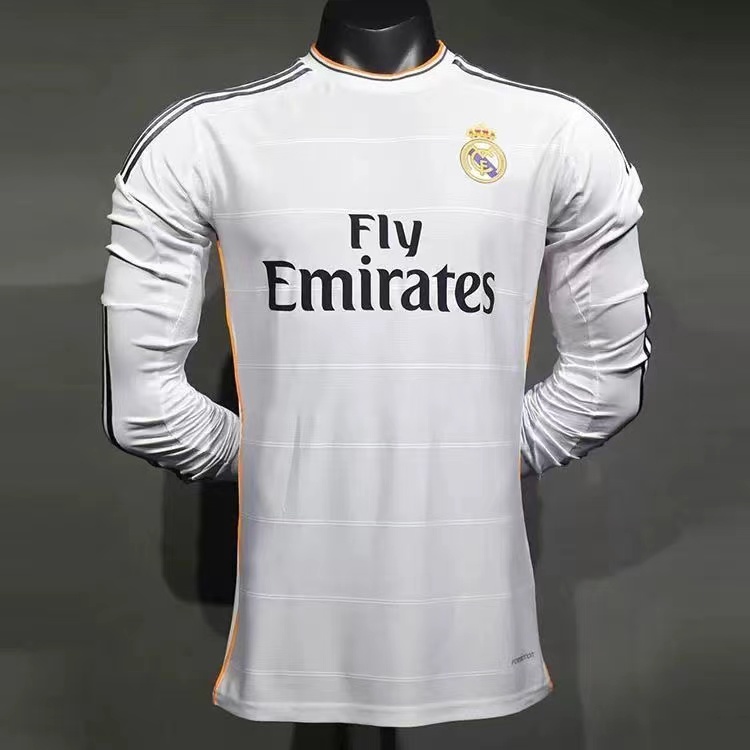 Retro 13-14 Real Madrid home Long sleeve Player version
