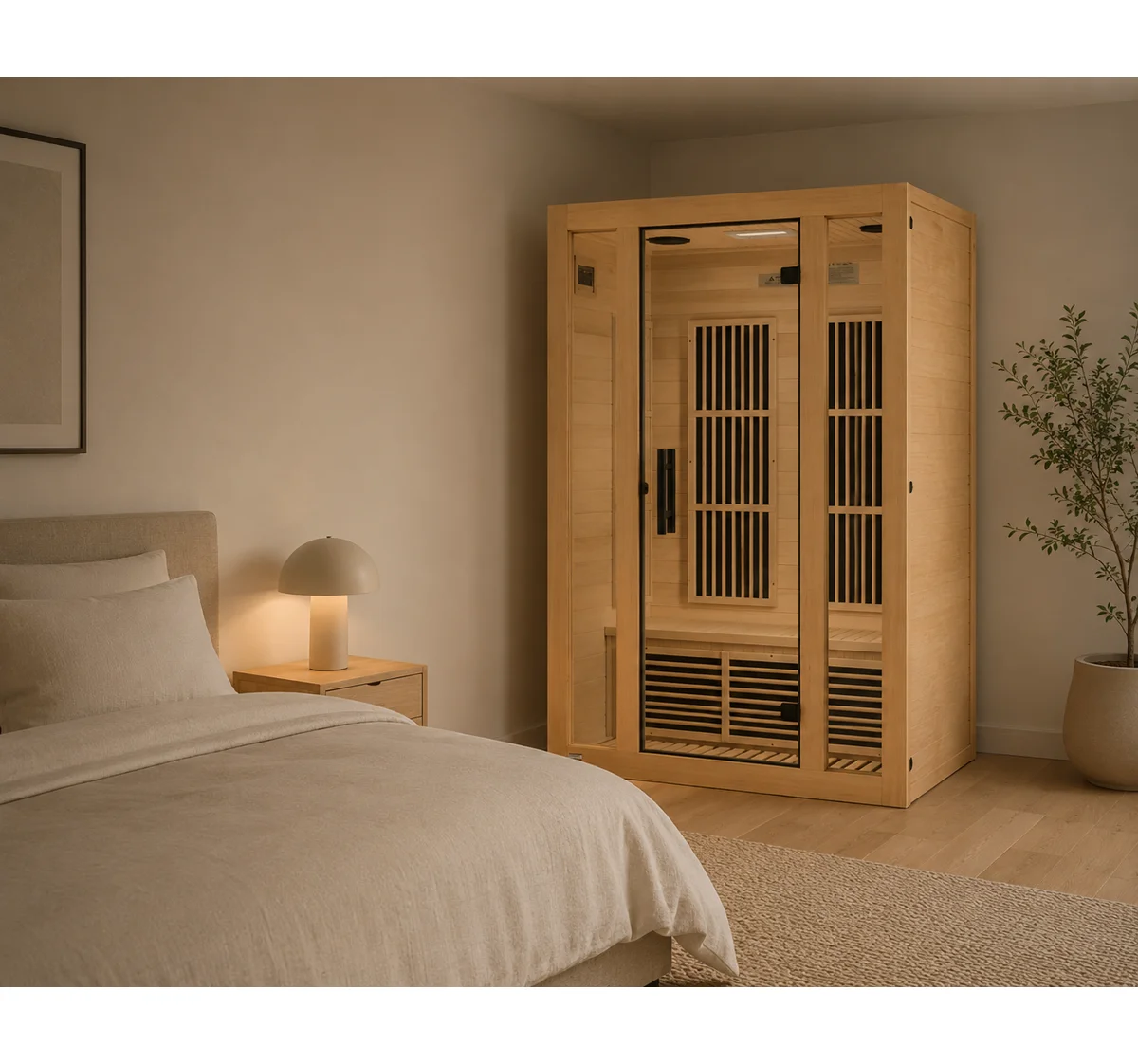 Dynamic Infrared Maxxus 2 - Man Indoor Bluetooth Compatible Hemlock Far Infrared Sauna