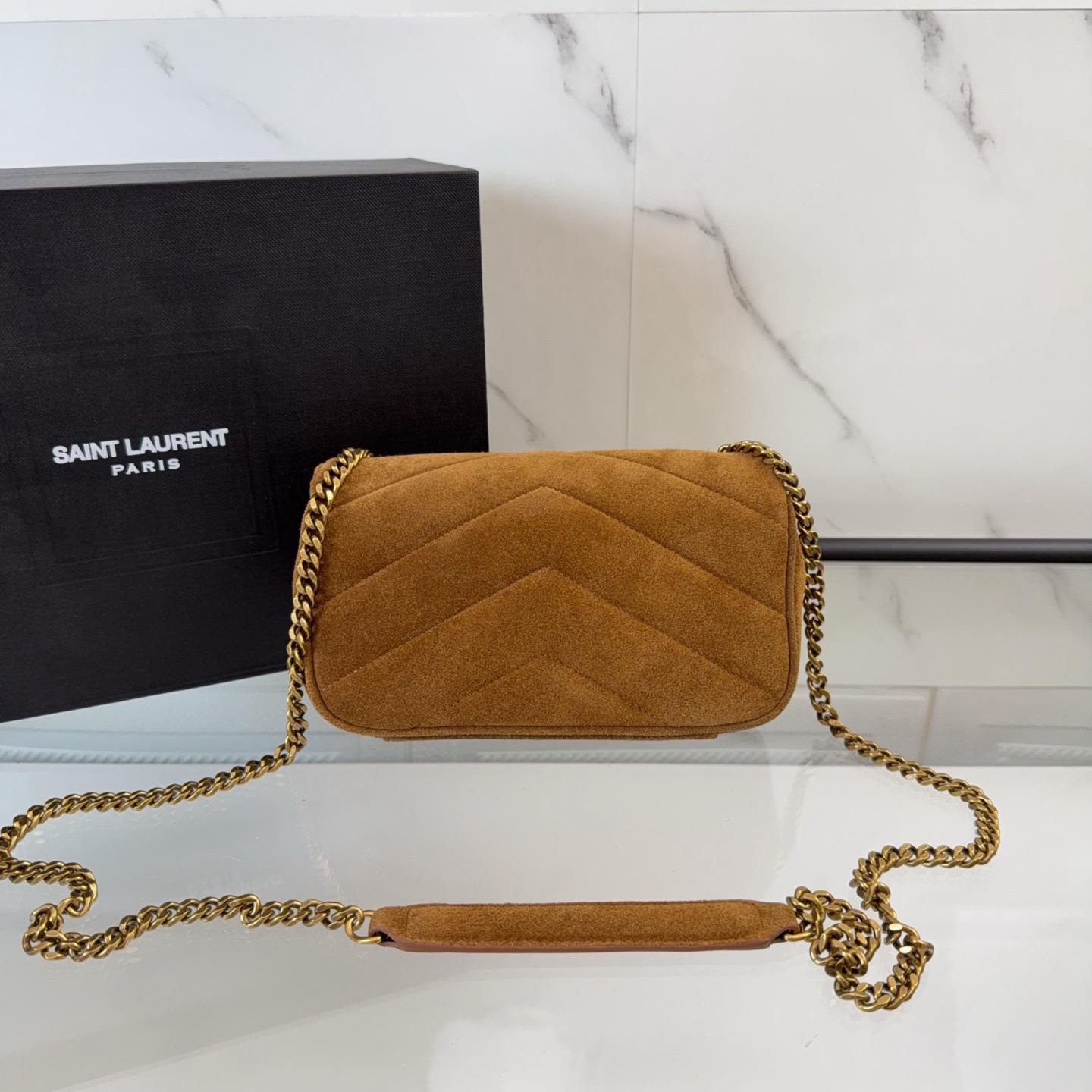 Saint Laurent ysl suede crossbody bag