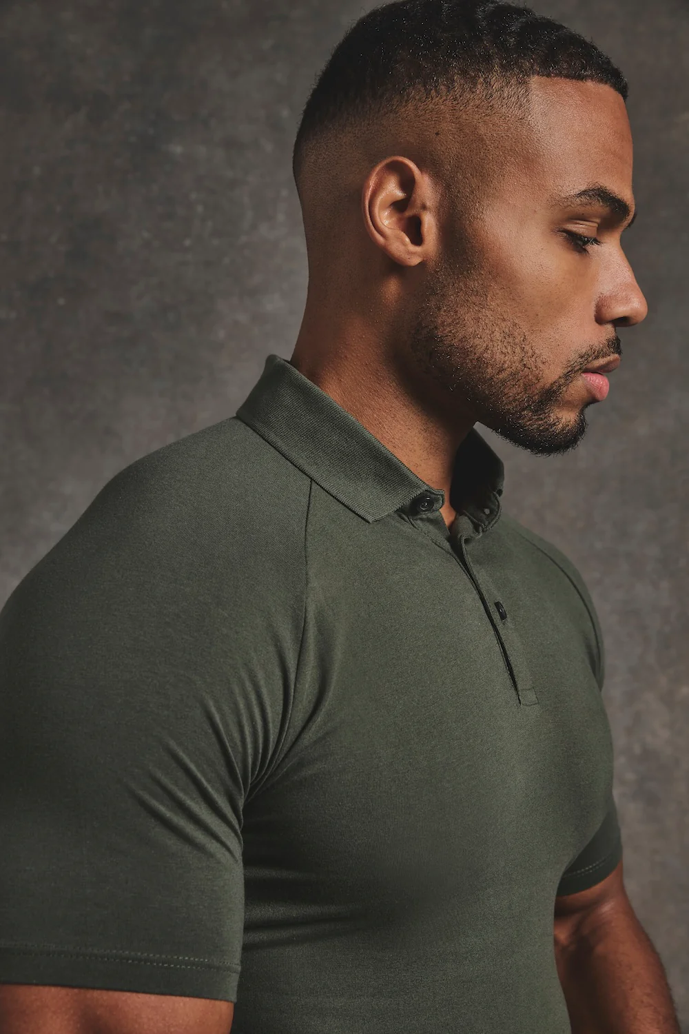 Athletic Fit Polo Shirt in Khaki