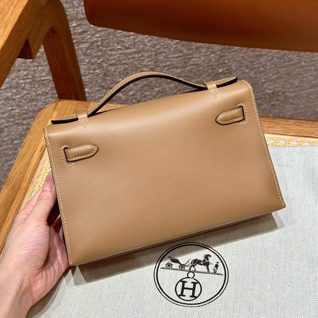 Hermes Chai Swift Kelly Pochette