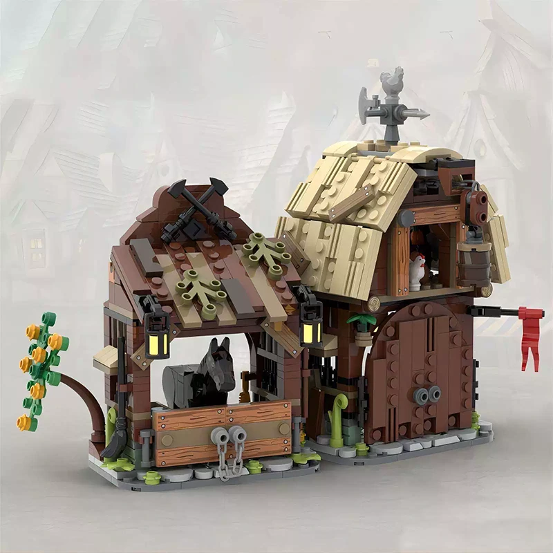 MOC 114761 - Medieval Barn and Stable