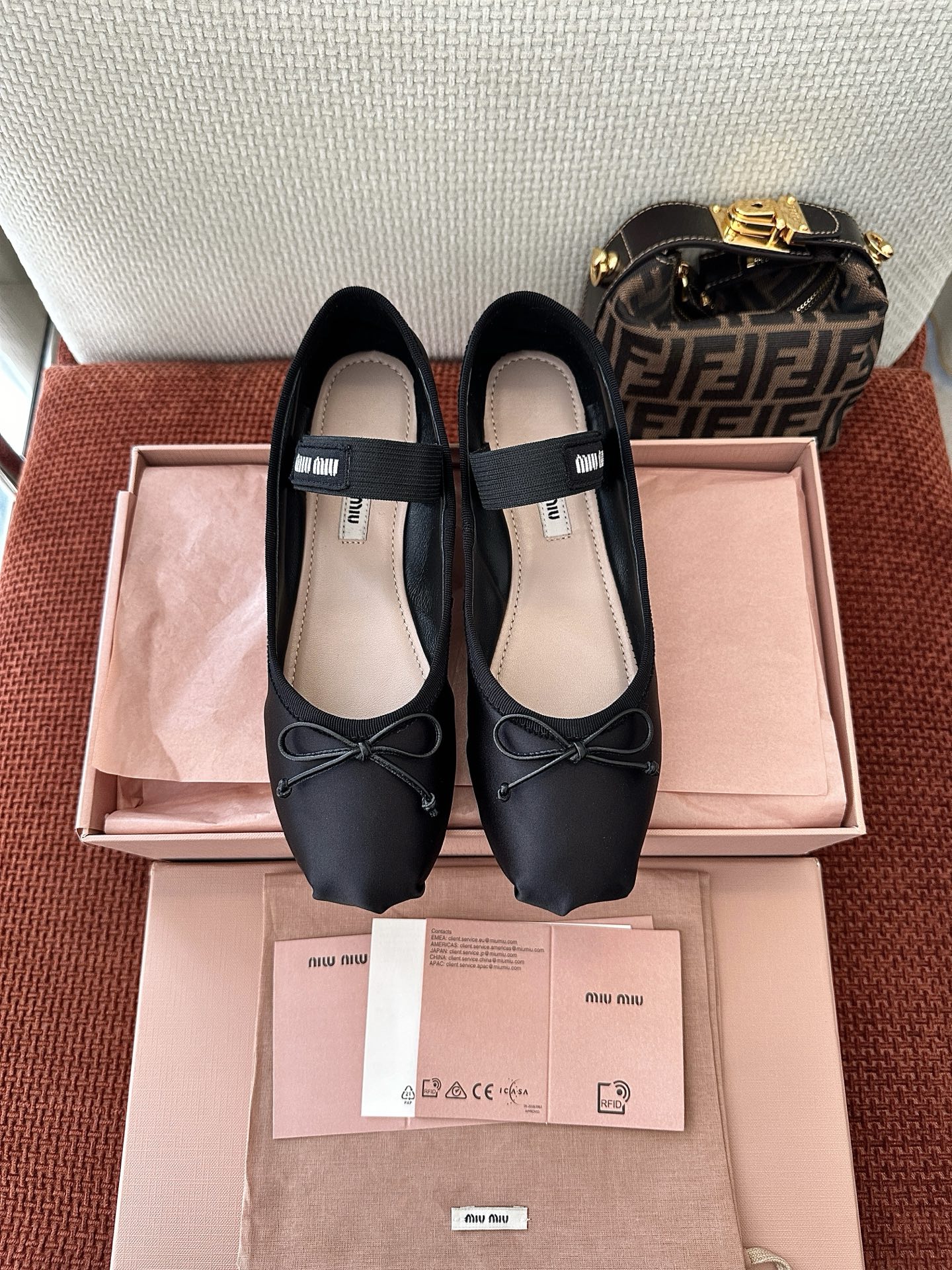 Miu Miu Satin Ballet Flat