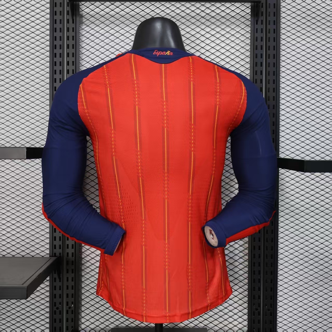 Spain Home Long Sleeves Jersey Player Version World Cup 2026