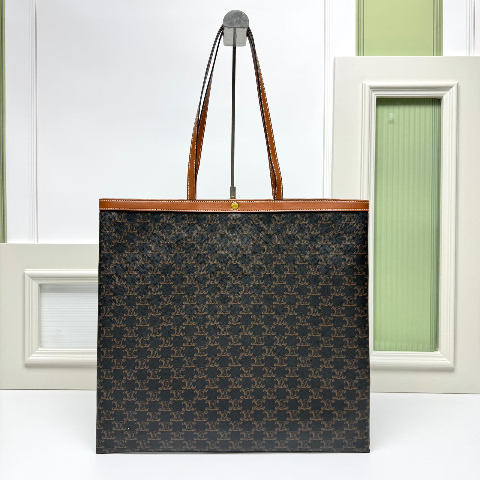 Celine LARGE FLAT SHOPPER IN TRIOMPHE CANVAS