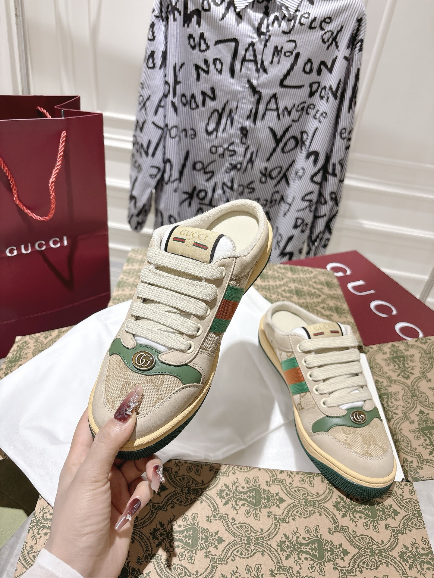 Women's  Gucci Screener Mules