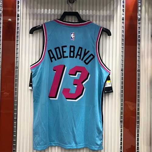 Miami Heat's blue number 13, Bam Adebayo