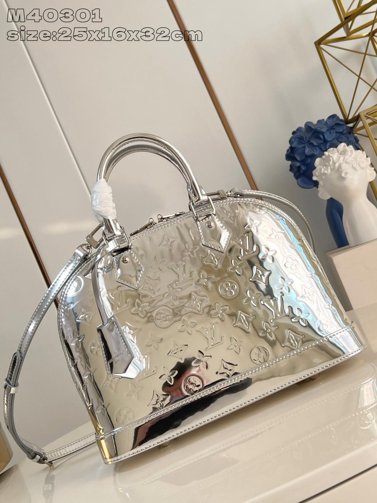 Louis Vuitton LV silver shell bag