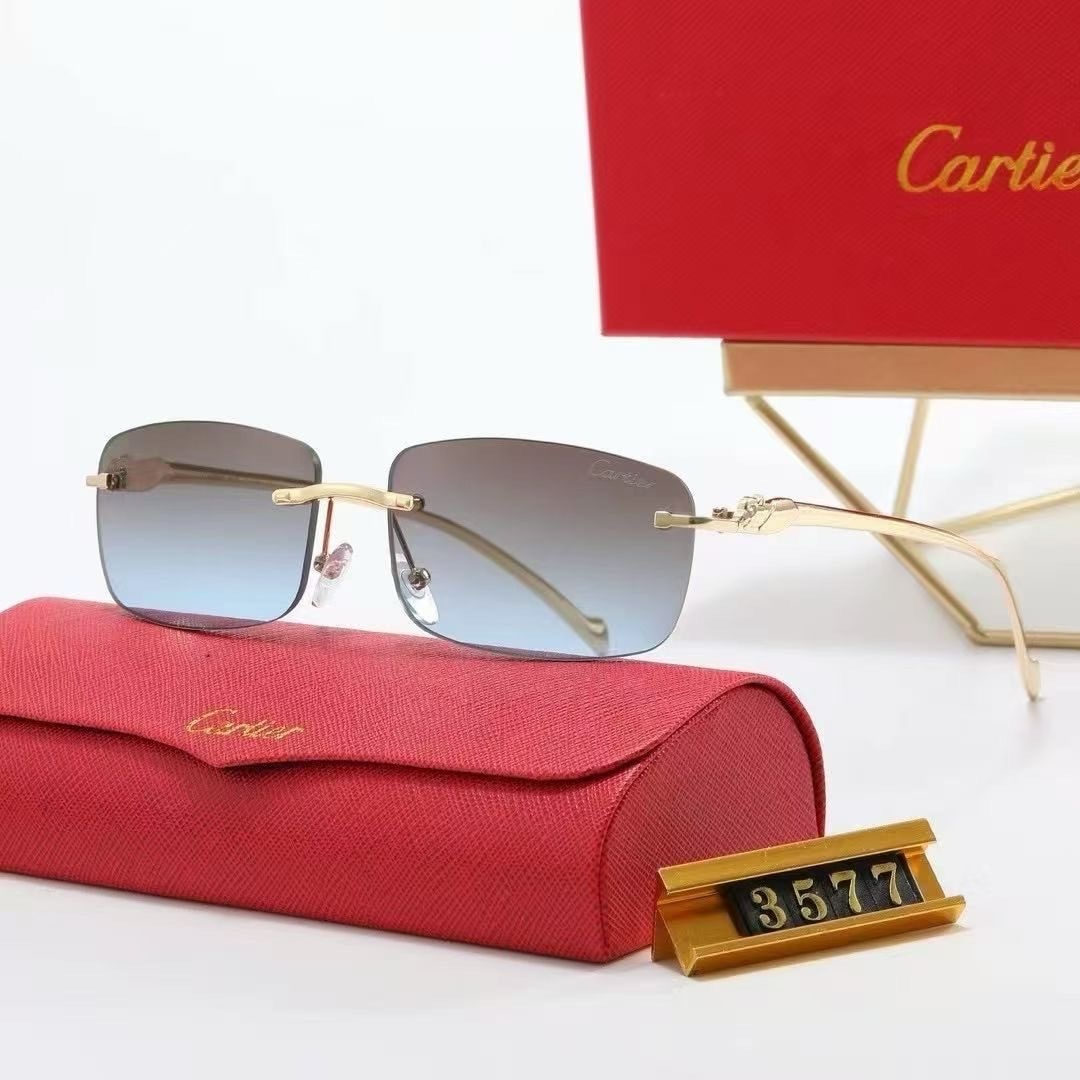 Cartier Panther Business Rimless Sunglasses Top quality - KAIROO