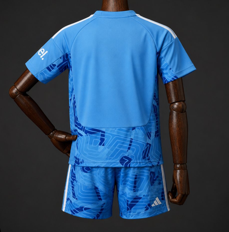 26/27 Kids Arsenal Away Blue GK Jersey Kits 16-28 - musan