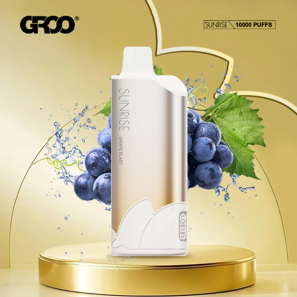 GROO SUNRISE 10K Disposable Vape – Grape Blast - Vaba Vape-Shop
