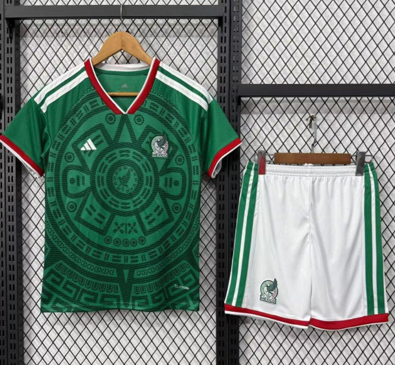 Kids Mexico 2026 Werld Cup Home Kit 16-28
