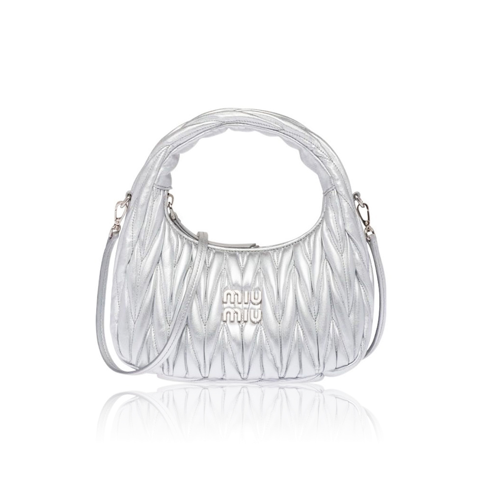 MIU MIU Wander matelassé hobo bag Mini&Small bag