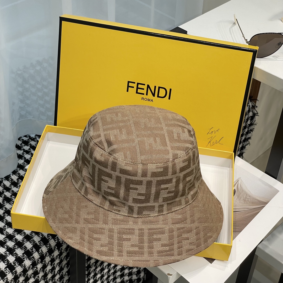 Fendi FF Logo Bucket Hat