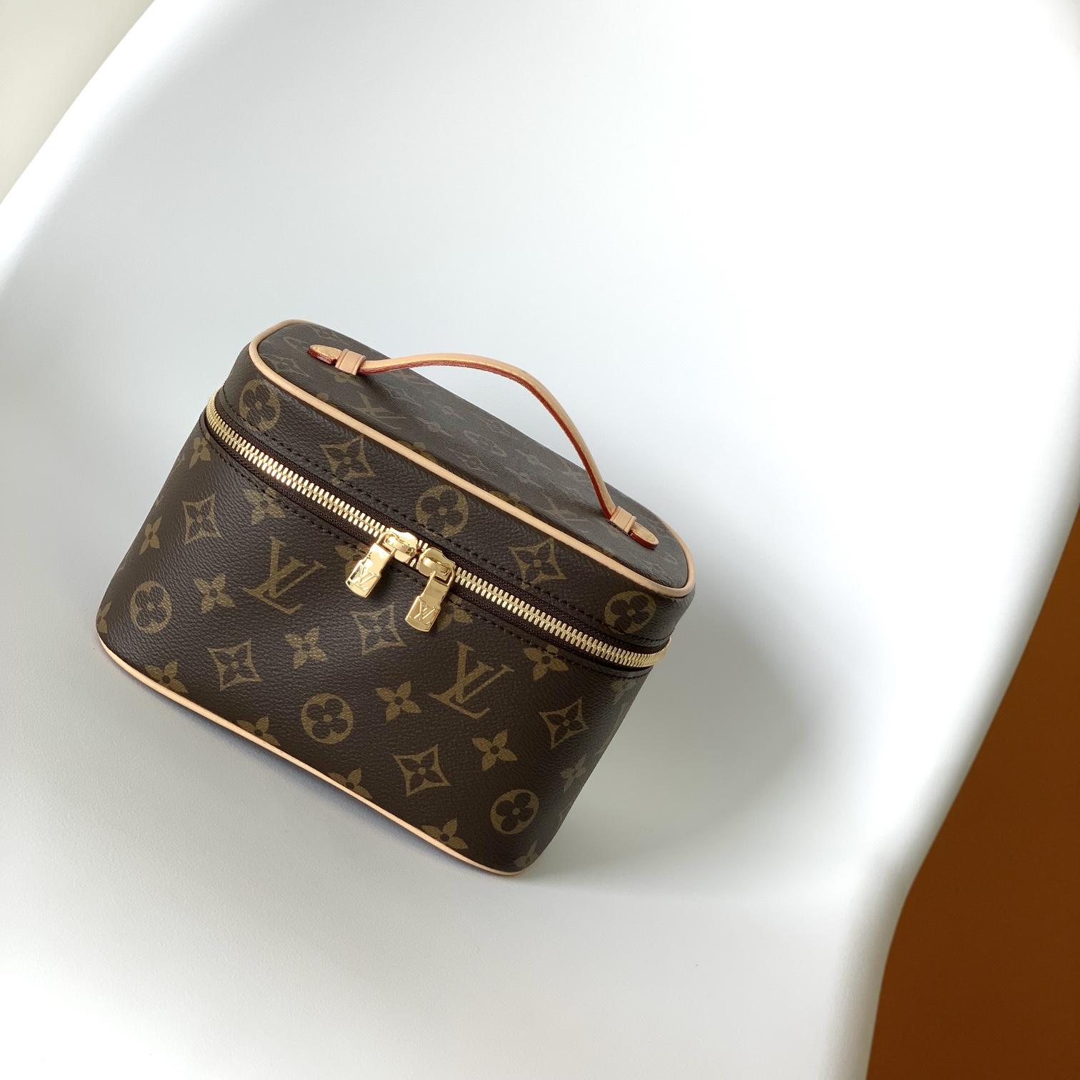 Louis Vuitton LV Nice Leather Cosmetic Handbag