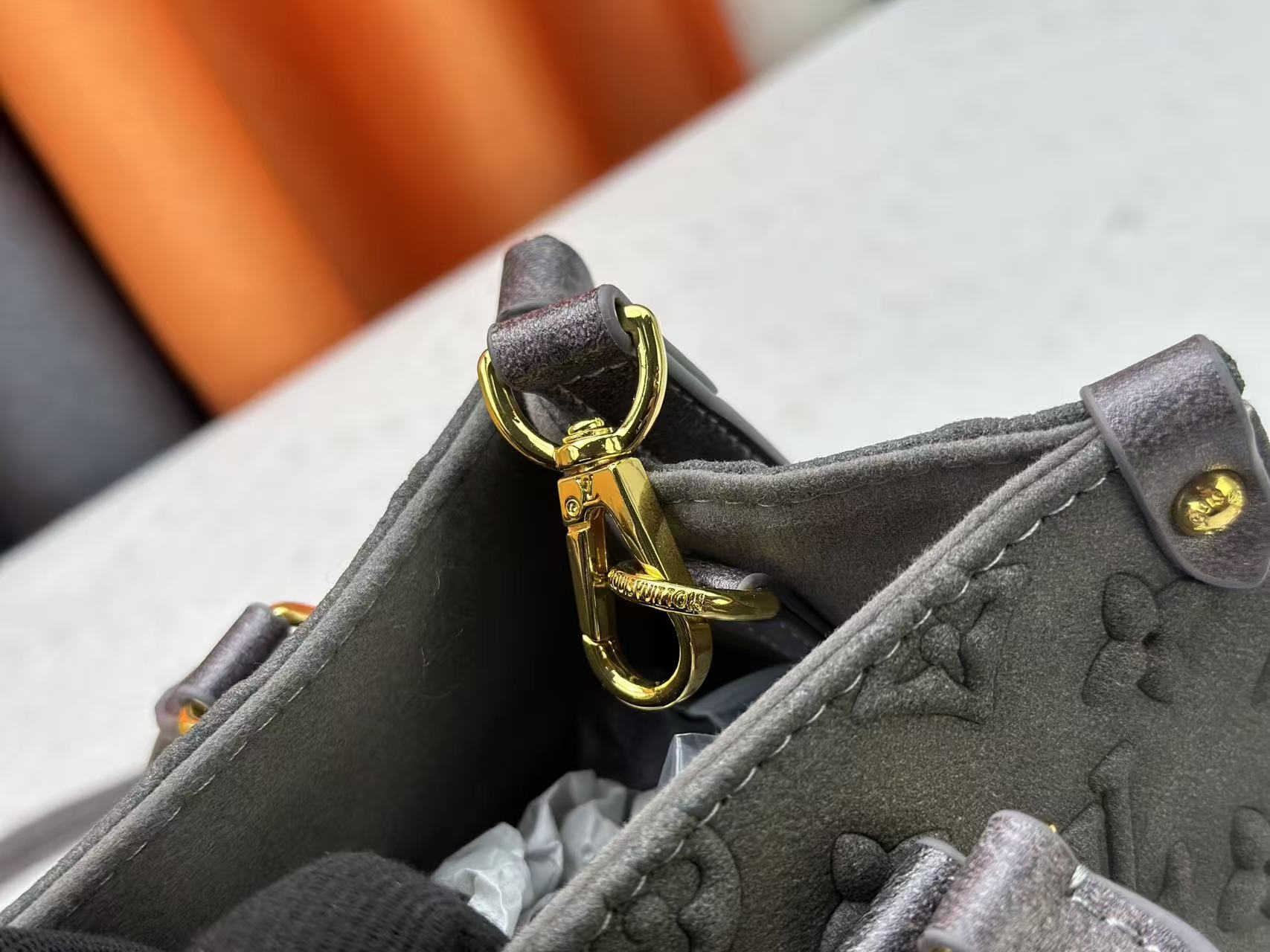 Louis Vuitton LV embossed OnTheGo tote