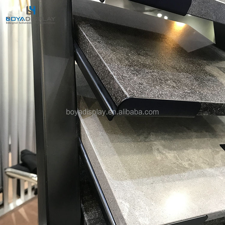 China Manufacturers Customized Ceramic Tile Stone Marble Granite Quartz Sample Stand for Showroom
