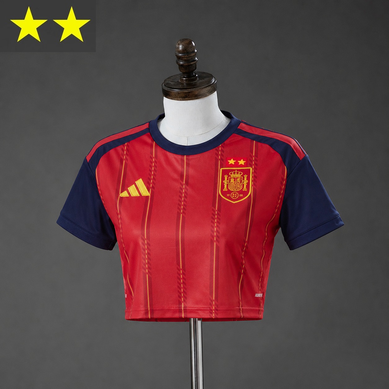 （Two stars）Short Style Female 2026 World Cup Spain Home Jersey S-2XL