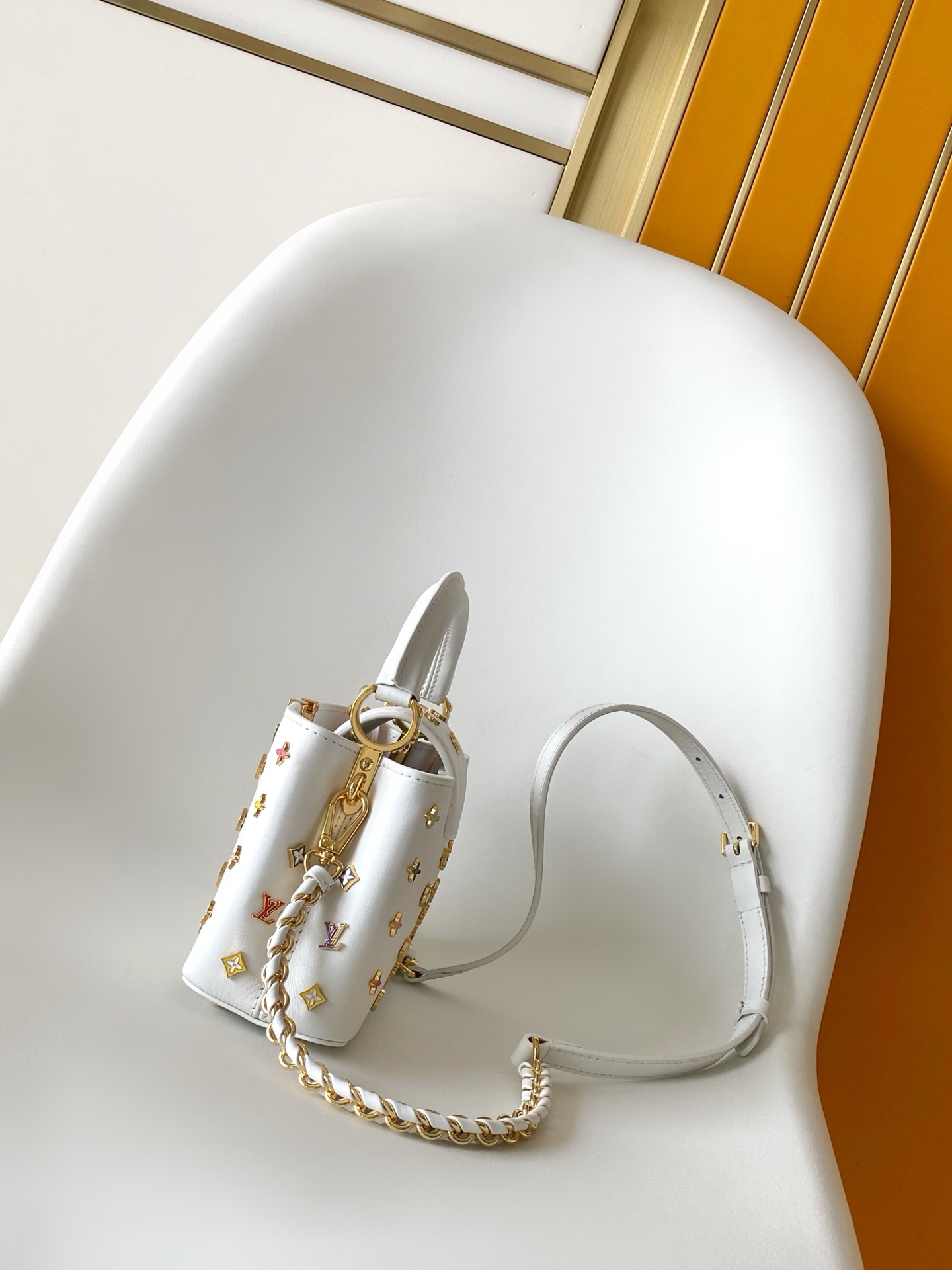 Louis Vuitton x Takashi Murakami Capucines East West Mini Handbag
