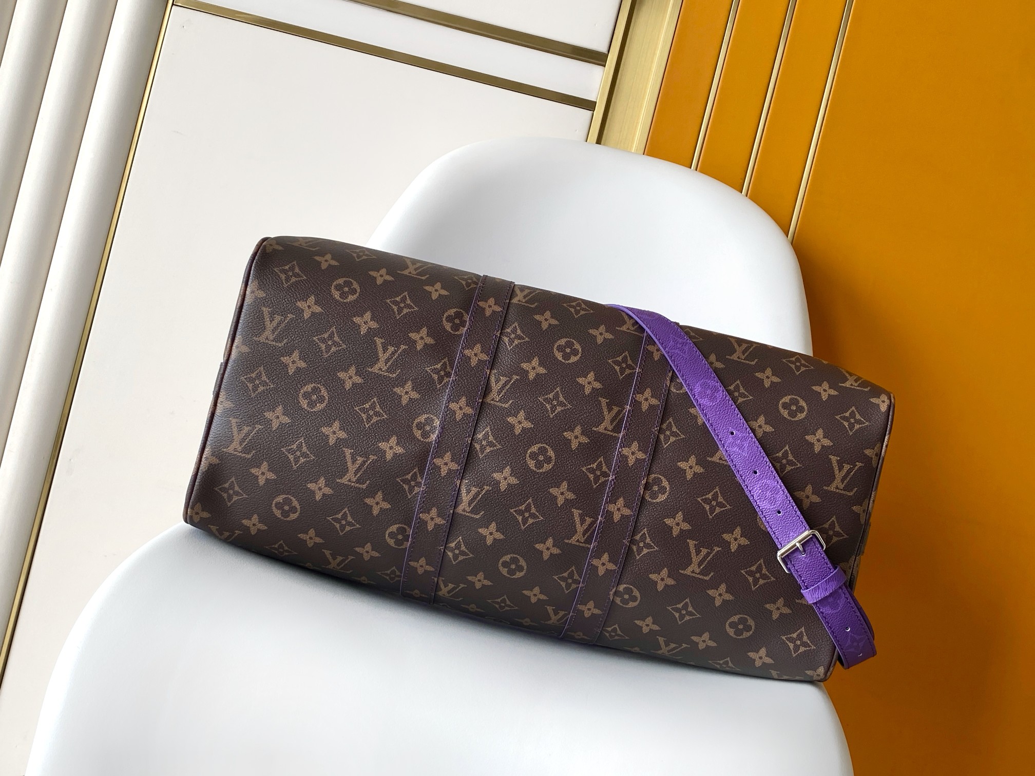 Louis Vuitton Keepall 45 Travel Bag Purple Gradient