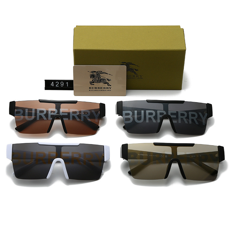 Burberry Logo Detail Shield Sunglasses - KAIROO