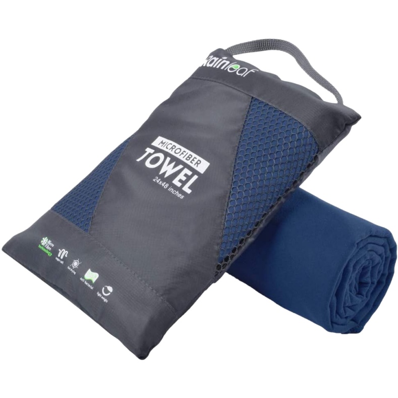 Rainleaf Microfiber Towel Perfect Travel & Gym & Camping Towel. Quick Dry - Super Absorbent - Ultra Compact - Lightweight. Suitable for Trip, Beach, Shower, Backpacking, Pool