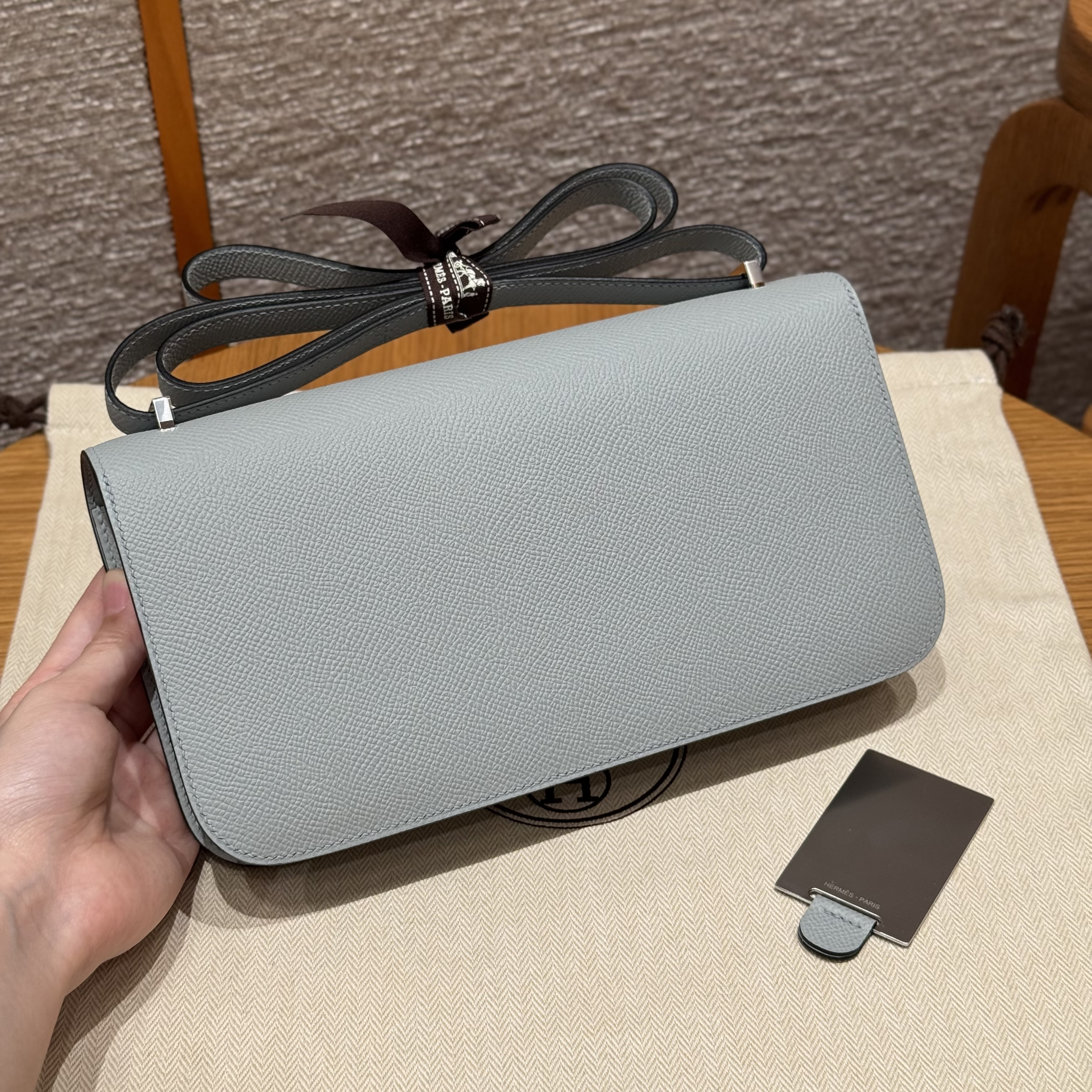 Hermes Blue Glacier Epsom Constance Elan