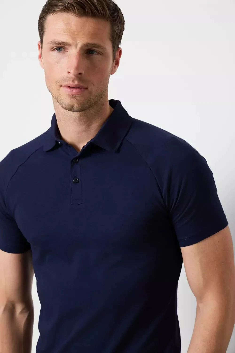 Athletic Fit Polo Shirt in Navy