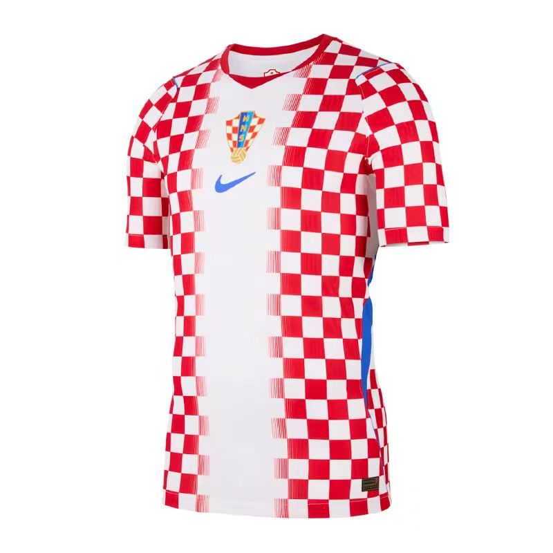 New player version short sleeved jersey for Croatia's home team for the 2026 World Cup