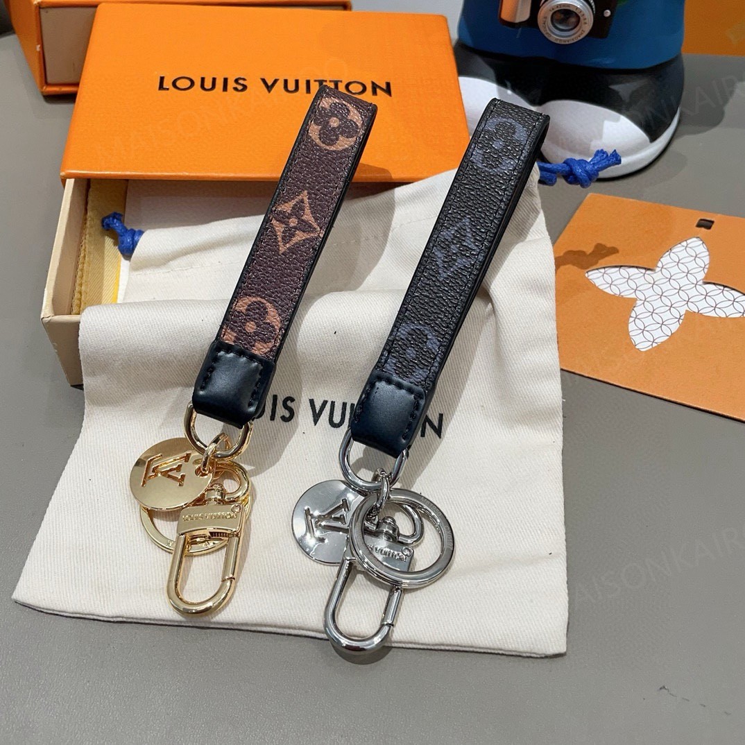 Louis Vuitton LV Canvas Strap Multi-Charm Keychain - KAIROO
