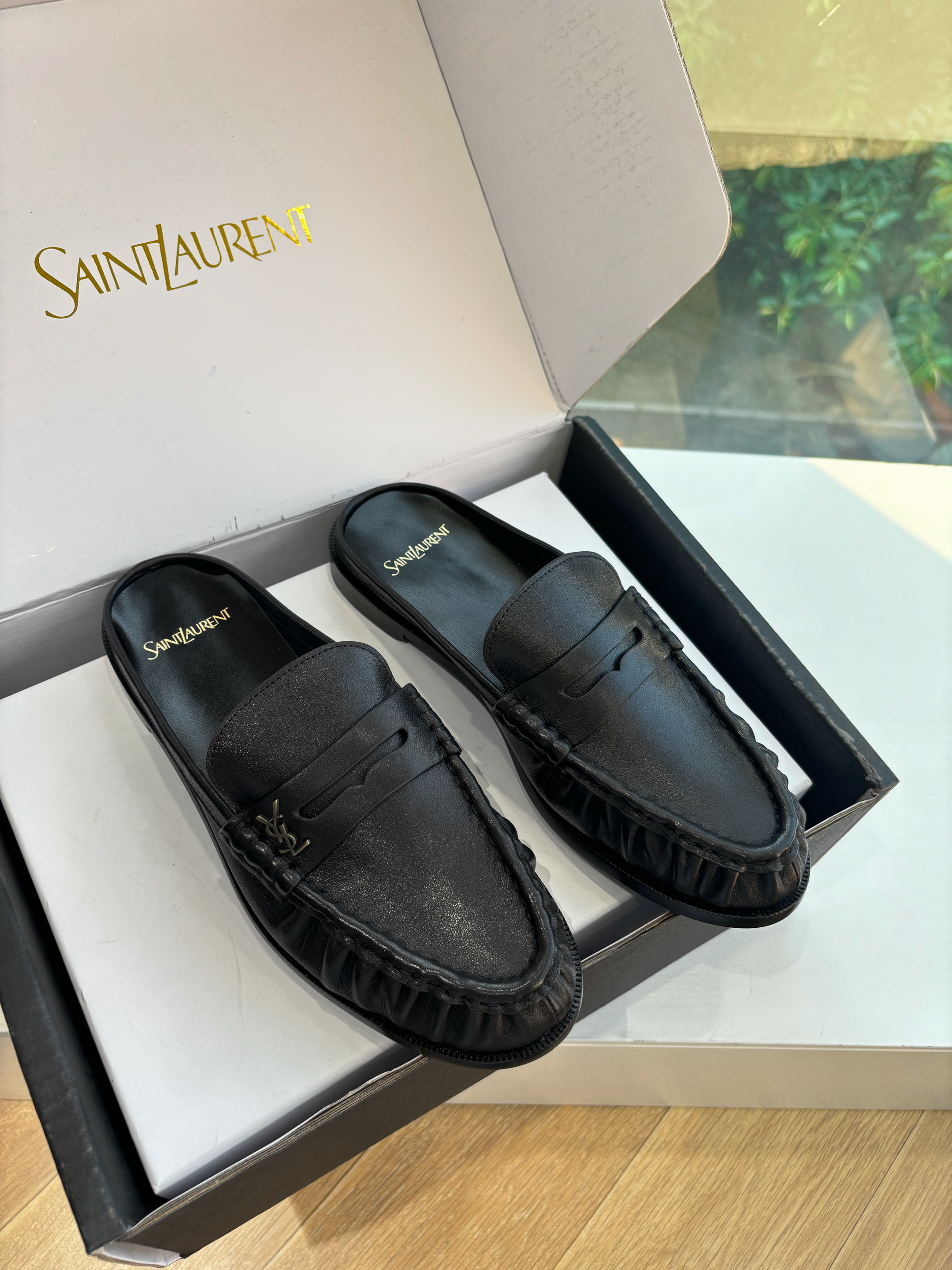 Saint Laurent Le Loafer Flat Mule
