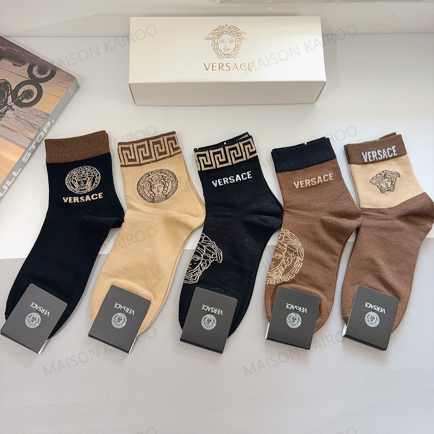 Versace Socks 5-Pack - KAIROO