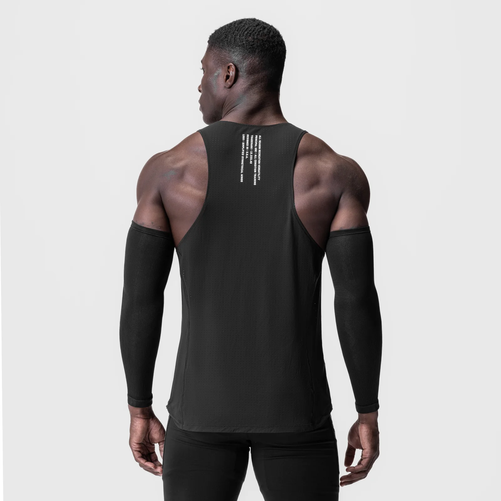 0949. Laser-Vent Singlet Tank - Black
