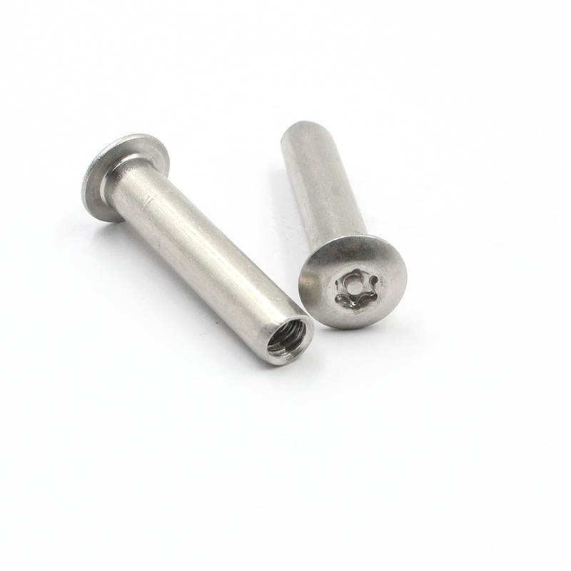 Wholesale Supplier M4 M5 M6 M8 M10 Stainless Steel Barrel Nut Hex Socket Head Insert Nut Screw Post Sleeve Nut for Furniture